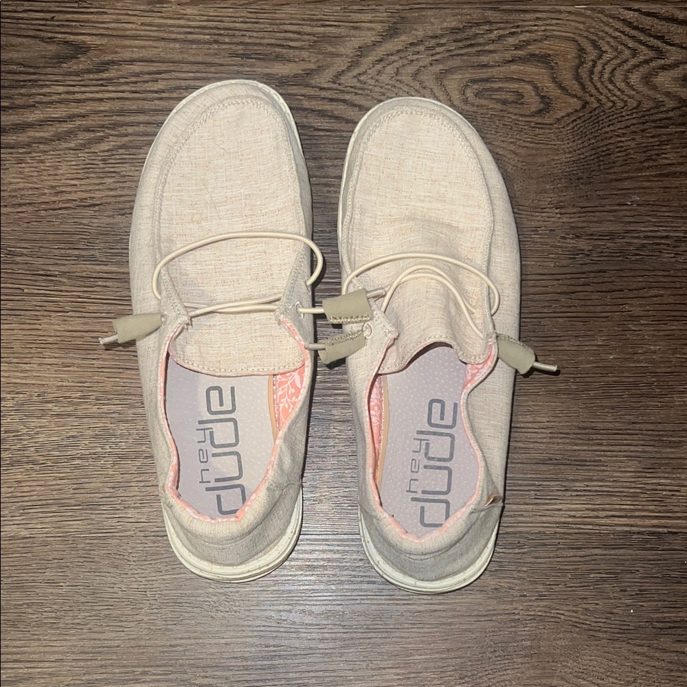 Hey Dude Light Tan Slip-On Shoes